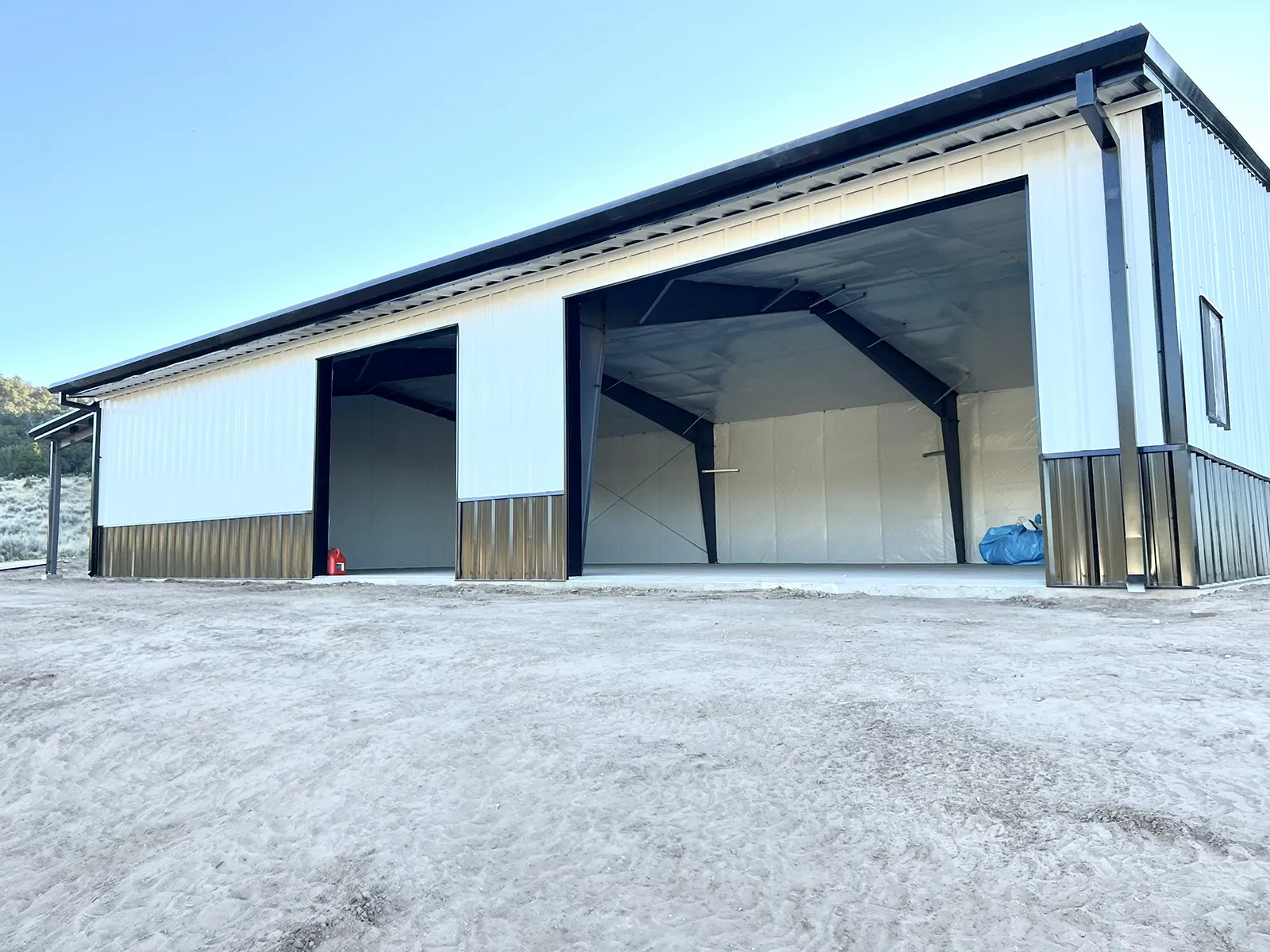 Steel barndominium in Glade Park, Colorado