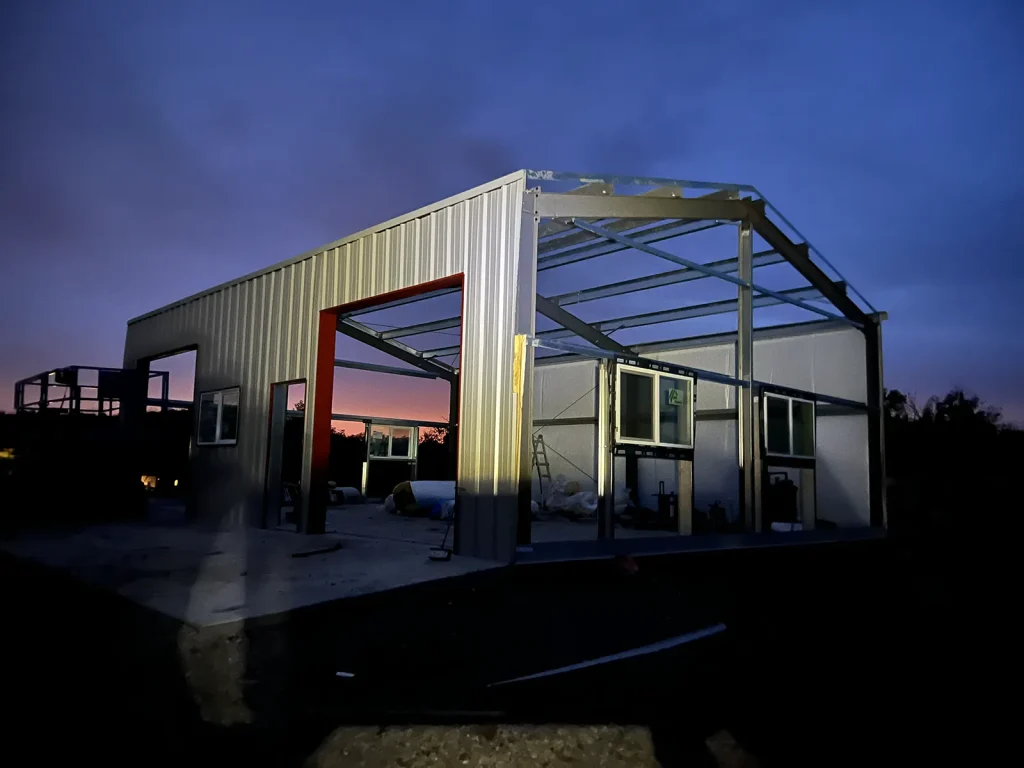 Commercial steel building in Napa, CA