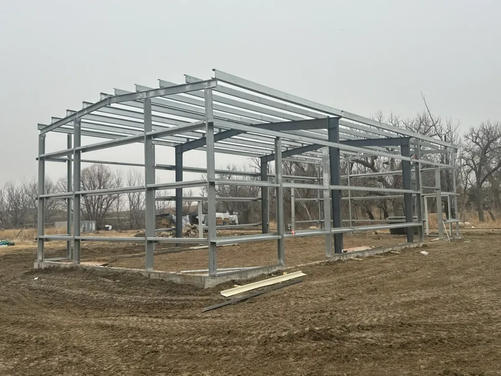 Farm Storage steel building in Longmont, CO