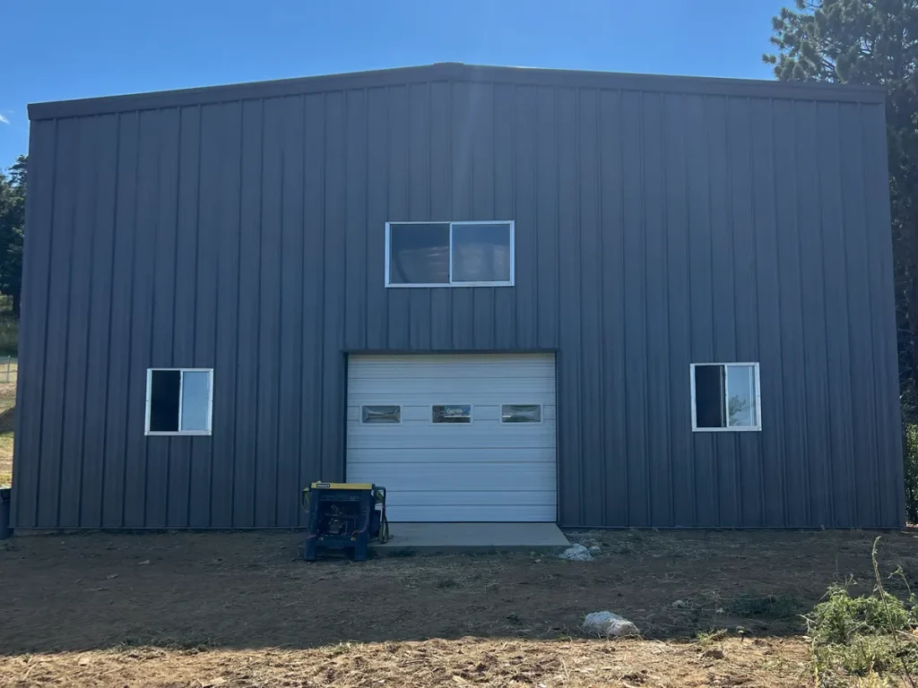 Garage steel building in Golden, CO